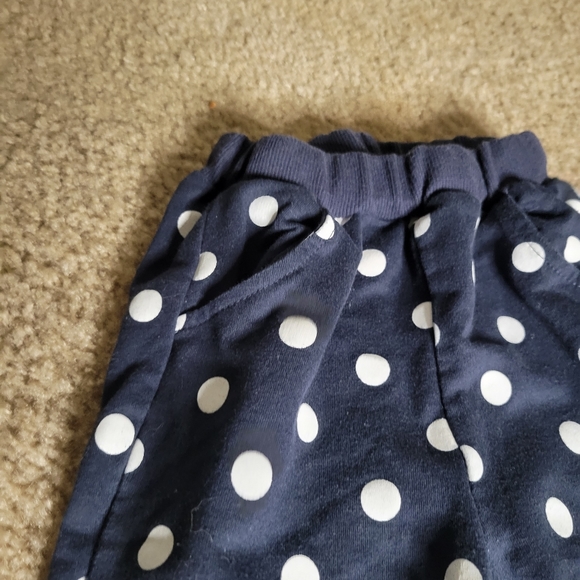 Minnie Mouse Girls 3T Polka Dot Pink Comfy Joggers Pants - Picture 2 of 2